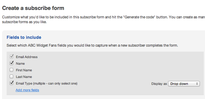 Adding the new field to your subscribe form